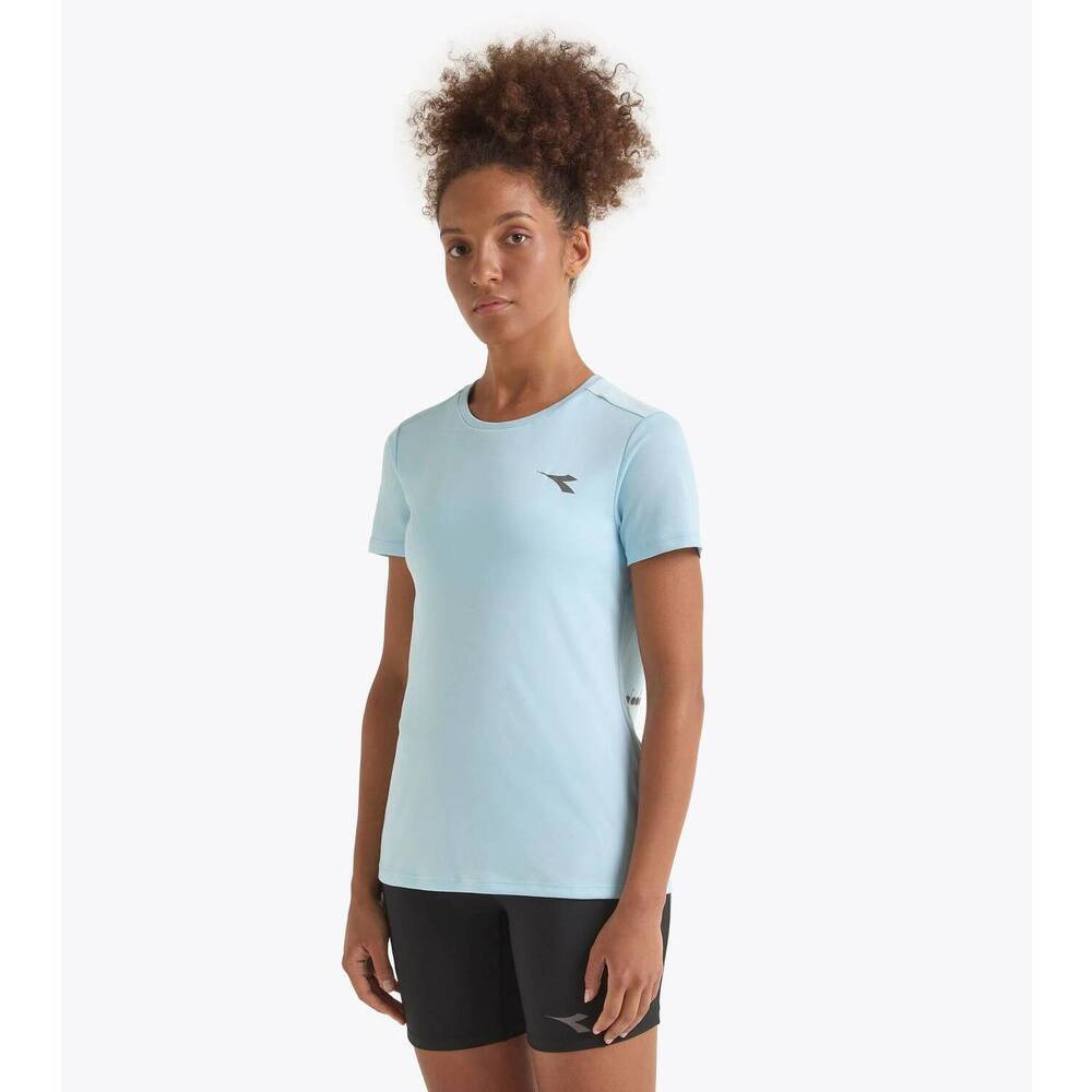 NEW DIADORA lightweight super light ss t-shirt in corydalis blue